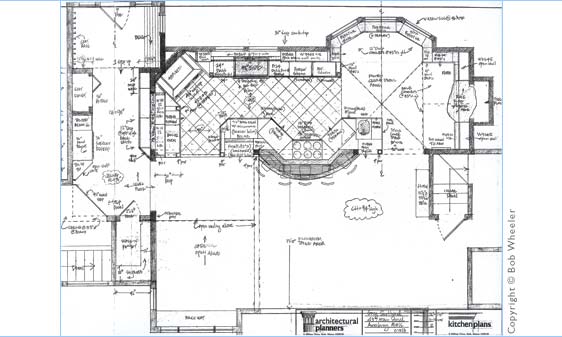Kitchen Perspective Drawing