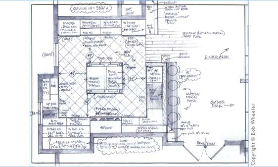 Kitchen Perspective Drawing