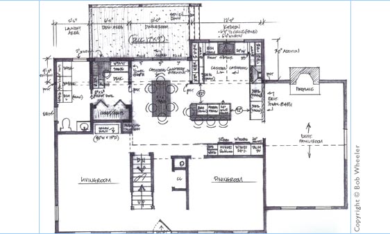 Kitchen Perspective Drawing