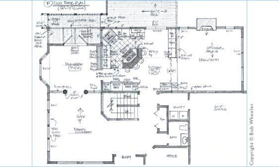 Kitchen Perspective Drawing